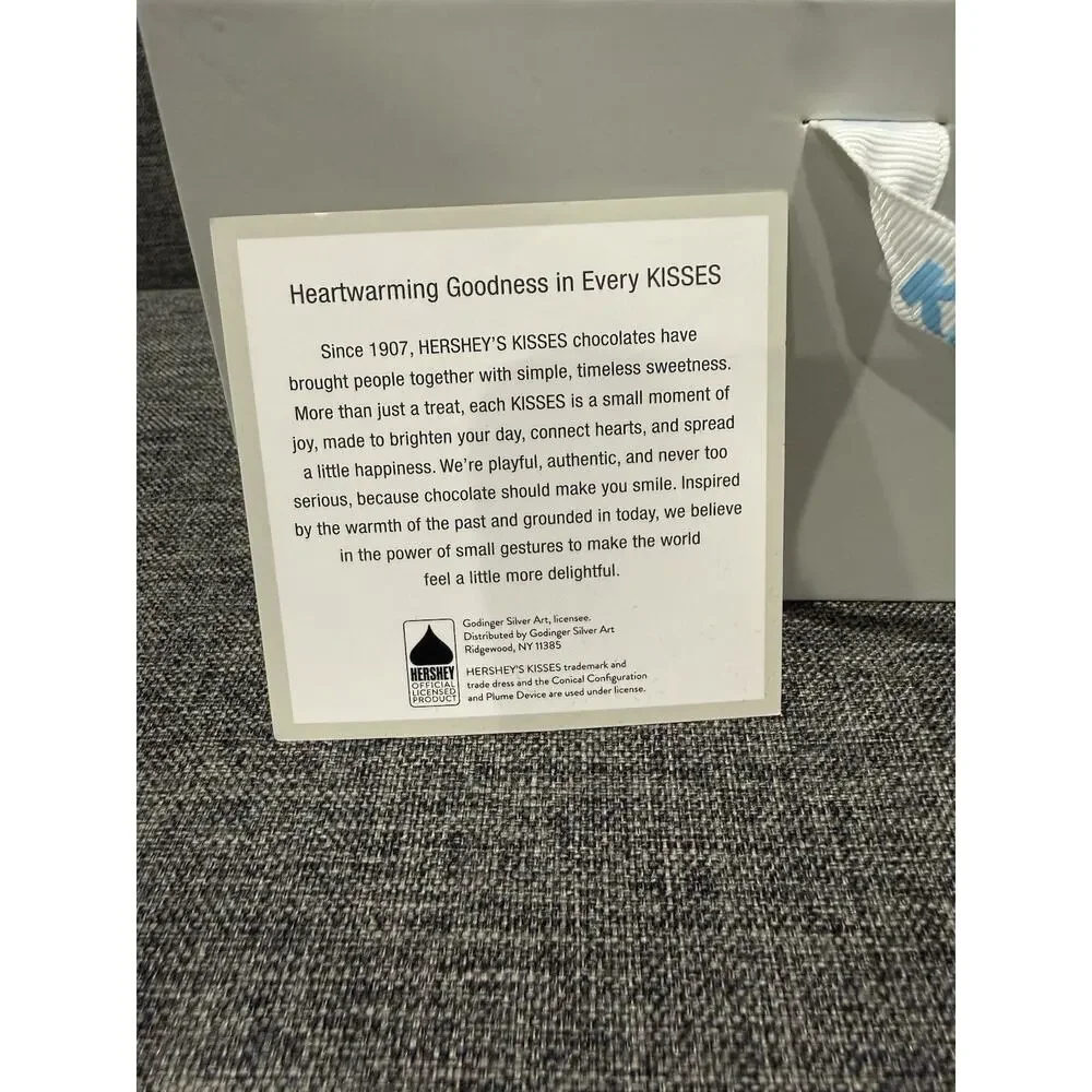 Godinger Hershey's Kisses Silver Electroplated Glass Candy Dish With Gift Box